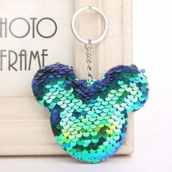 Minnie Mouse Sequin Bow Mini Backpack & Mickey Keychain *2 Piece Set* New Sealed main image 10